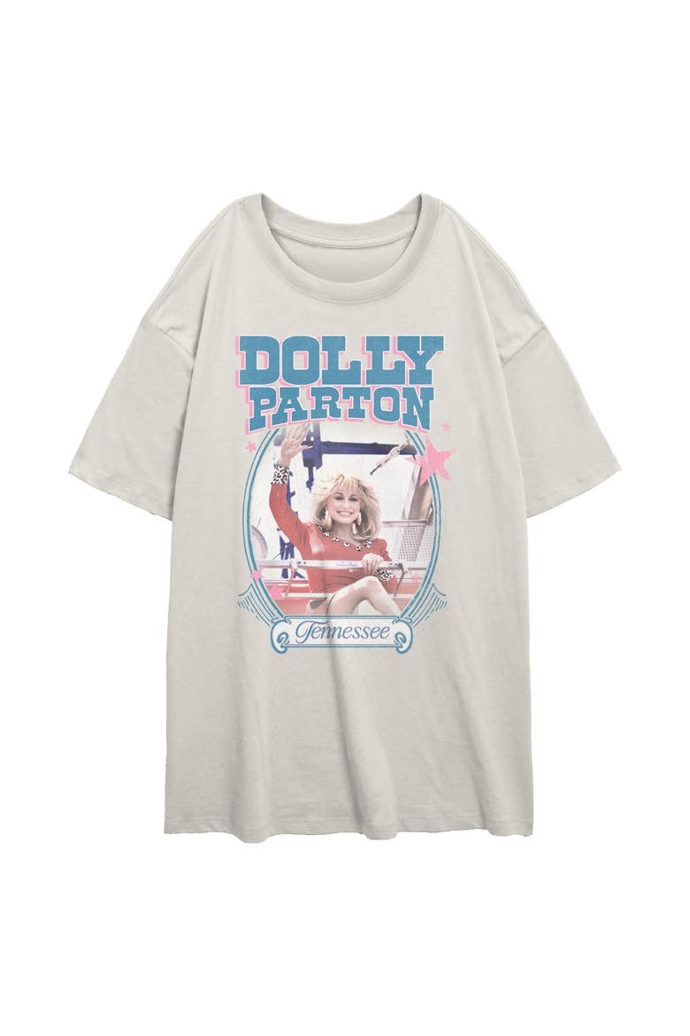 Junior's Tennessee Portrait Short Sleeve Oversized T-Shirt, Main, color, Egret