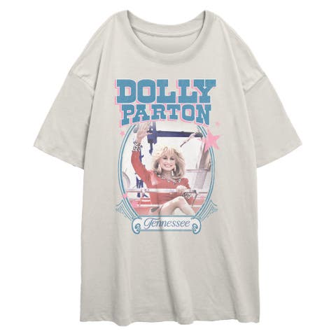 Junior's Tennessee Portrait Short Sleeve Oversized T-Shirt