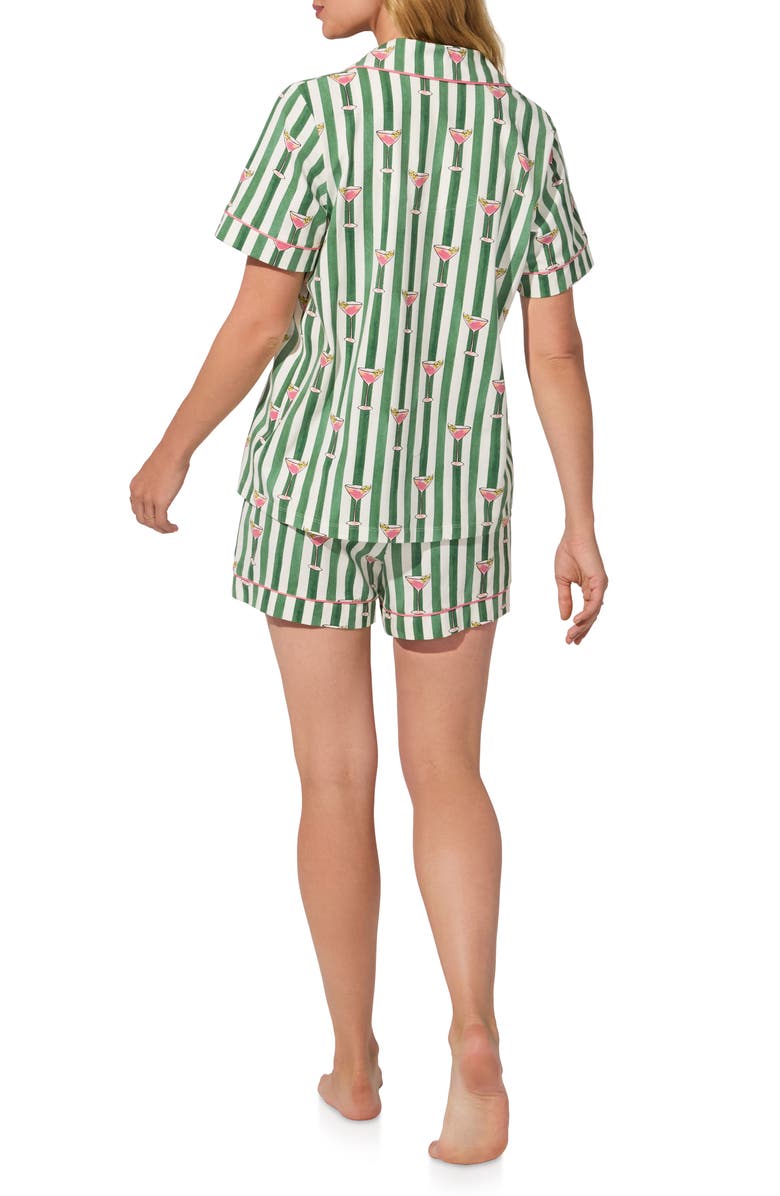 BedHead Pajamas Print Jersey Short Pajamas, Alternate, color, Martini Oclock