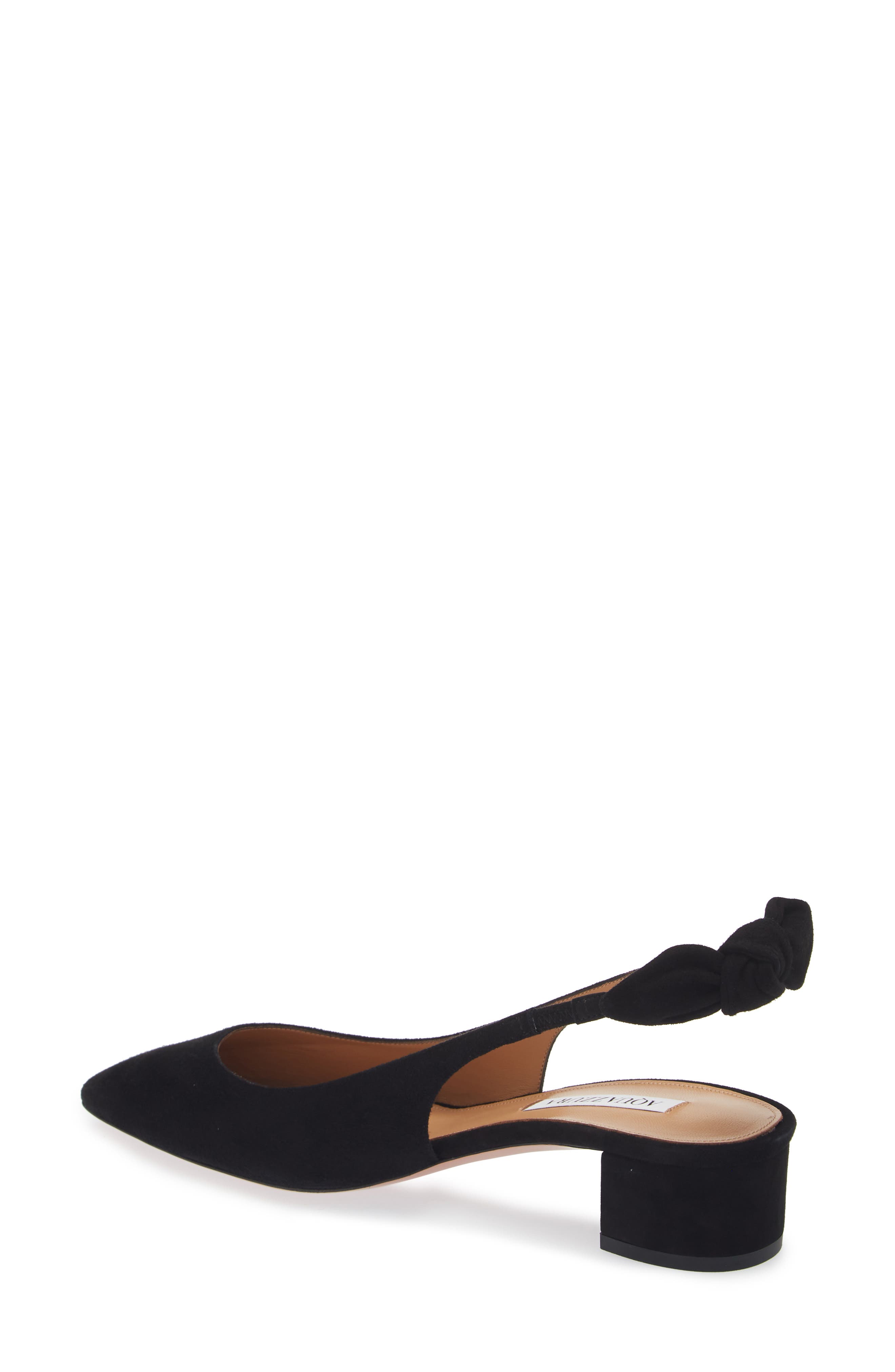 Aquazzura Very Bow Tie Slingback Pump, Alternate, color, 