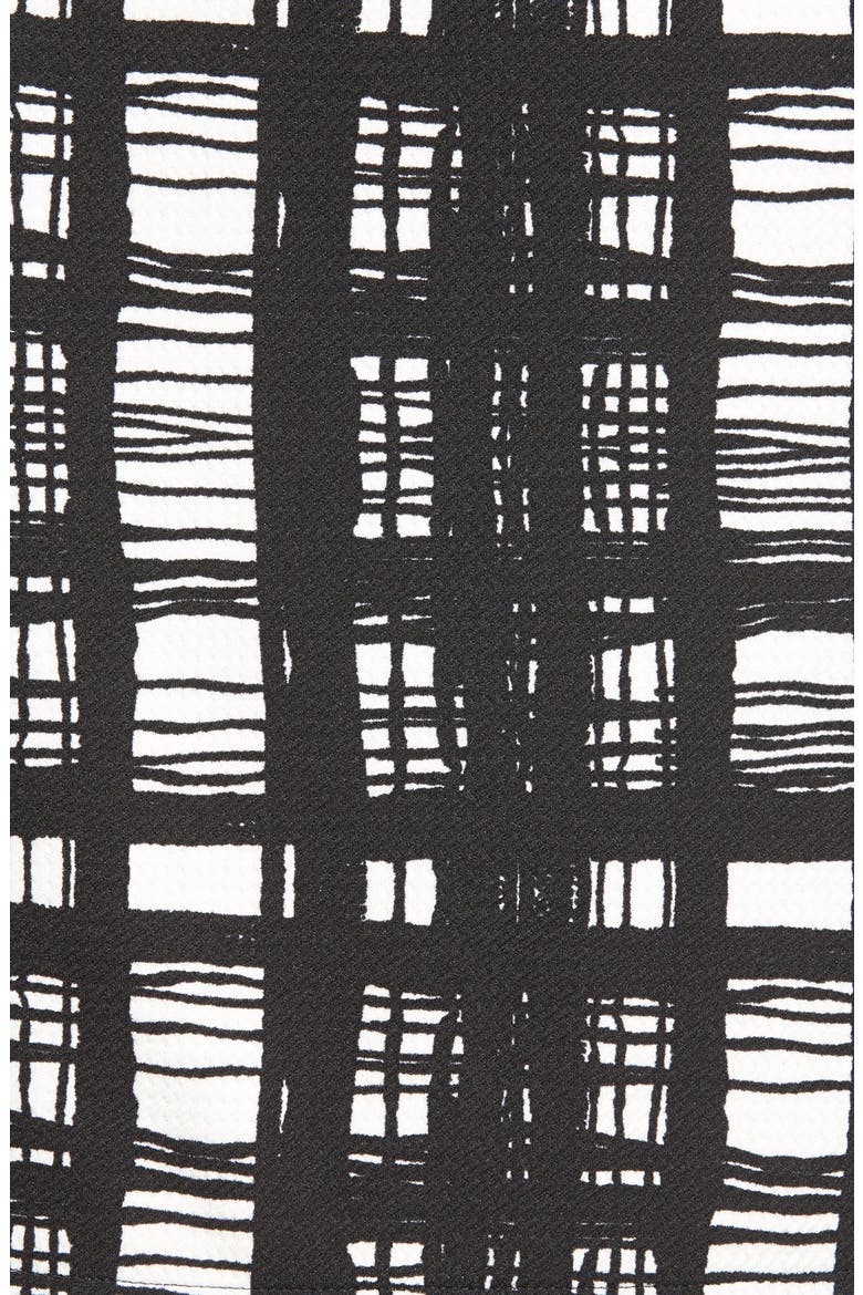 Knit Miniskirt, Alternate, color, BLACK/WHITE STRIPE