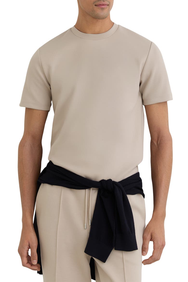Bradley Crewneck T-Shirt, Main, color, STONE