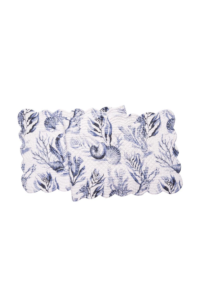 Midnight Lagoon Dining Table Runner, Main, color, Blue