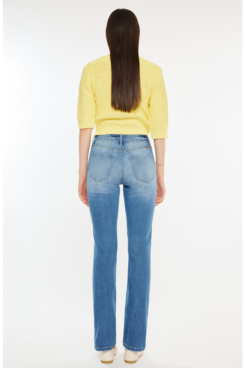 Diana Essentials High Rise Slim Straight Jeans, Alternate, color, Medium Wash