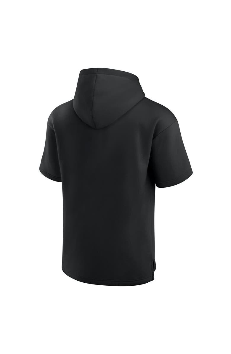 FANATICS Unisex Fanatics  Black Los Angeles Rams Elements Ready Short Sleeve Pullover Hoodie, Alternate, color, 