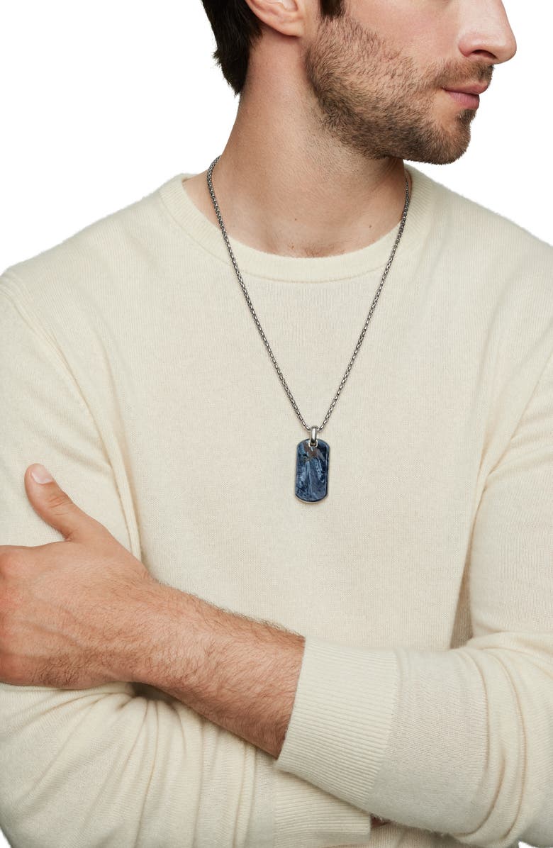 David Yurman Exotic Pietersite Stone Tag, Alternate, color, 