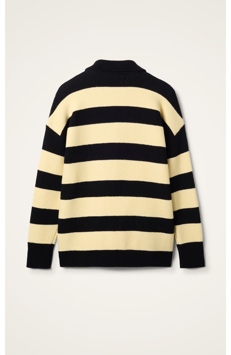 La DoubleJ Derby Cardigan, Alternate, color, Derby Black/Yellow