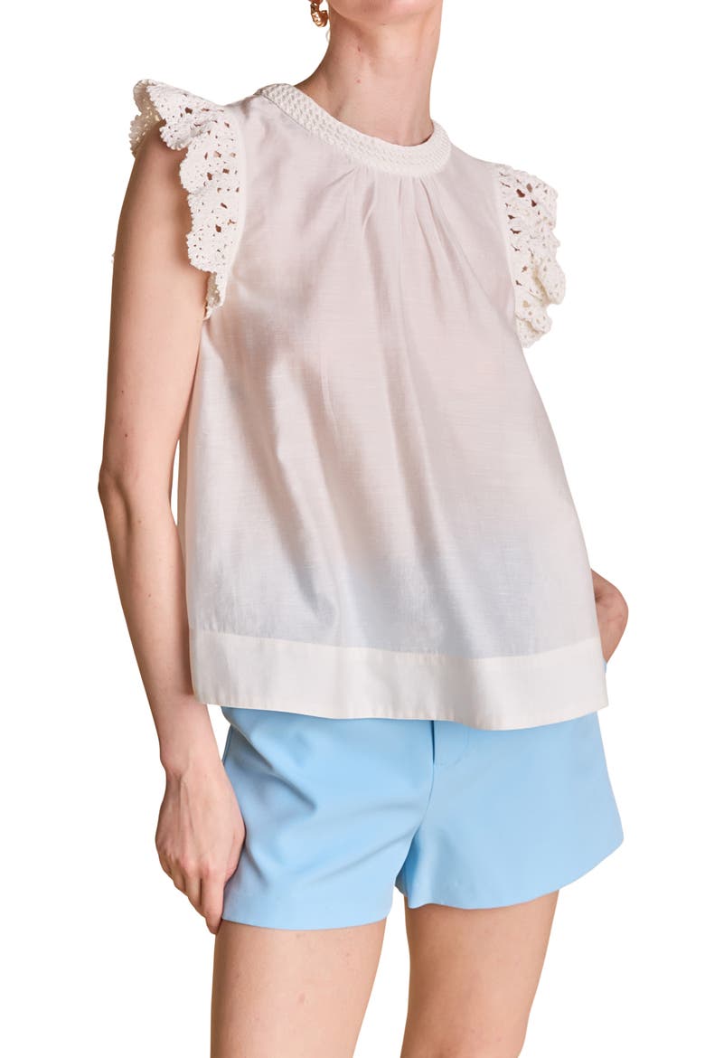 Stitch Detail Woven Shirt, Alternate, color, OFF WHITE