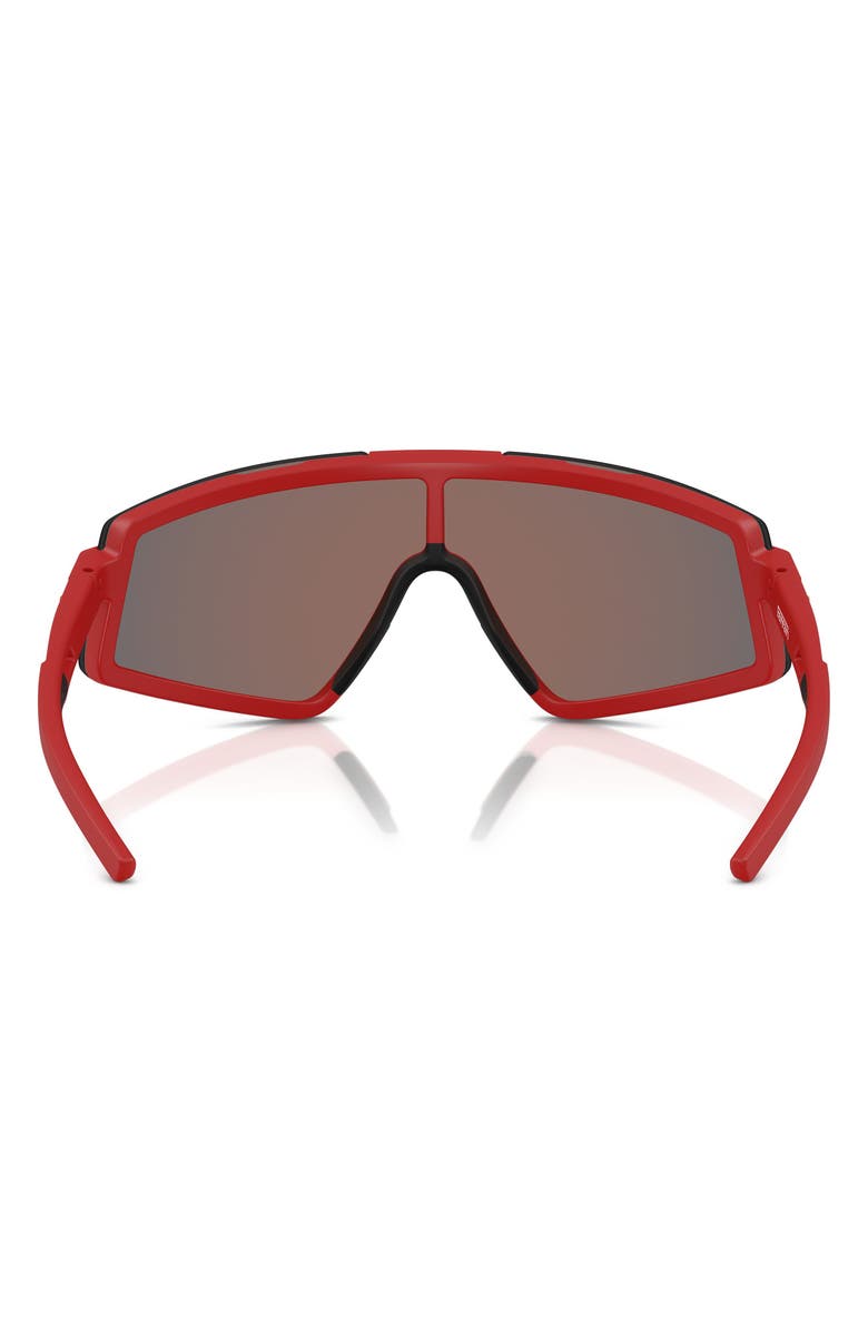 Scuderia Ferrari 47mm Shield Sunglasses, Alternate, color, Matte Red
