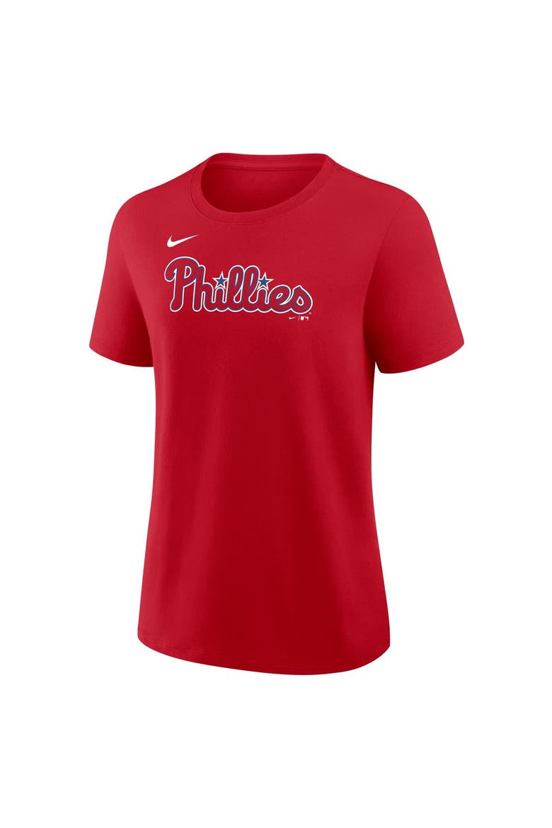 Women's Nike J.T. Realmuto Red Philadelphia Phillies Name & Number T-Shirt, Alternate, color, Red