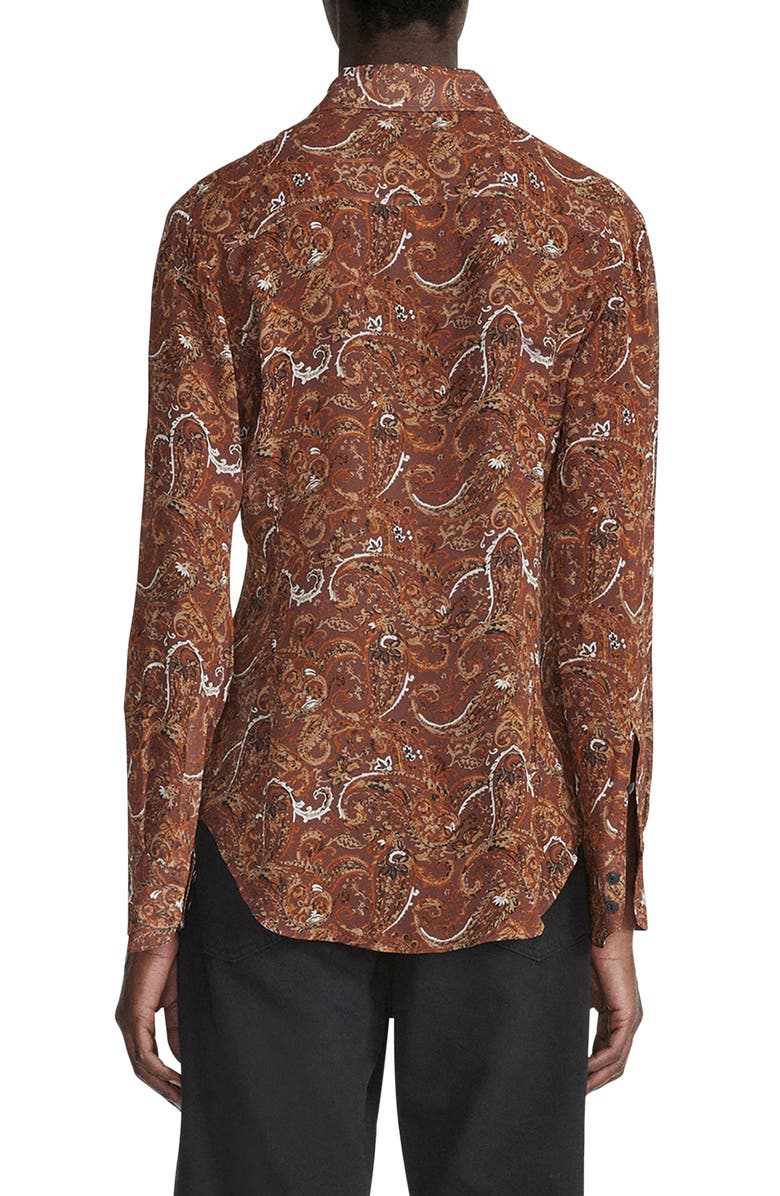 rag & bone Antonia Paisley Button-Up Shirt, Alternate, color, 