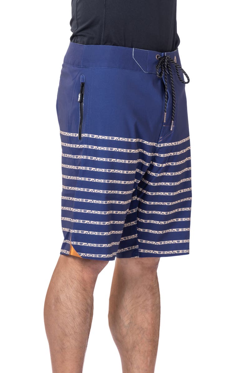 VAST Elements Micro Stripe II Stretch Board Shorts, Alternate, color, Navy Multi