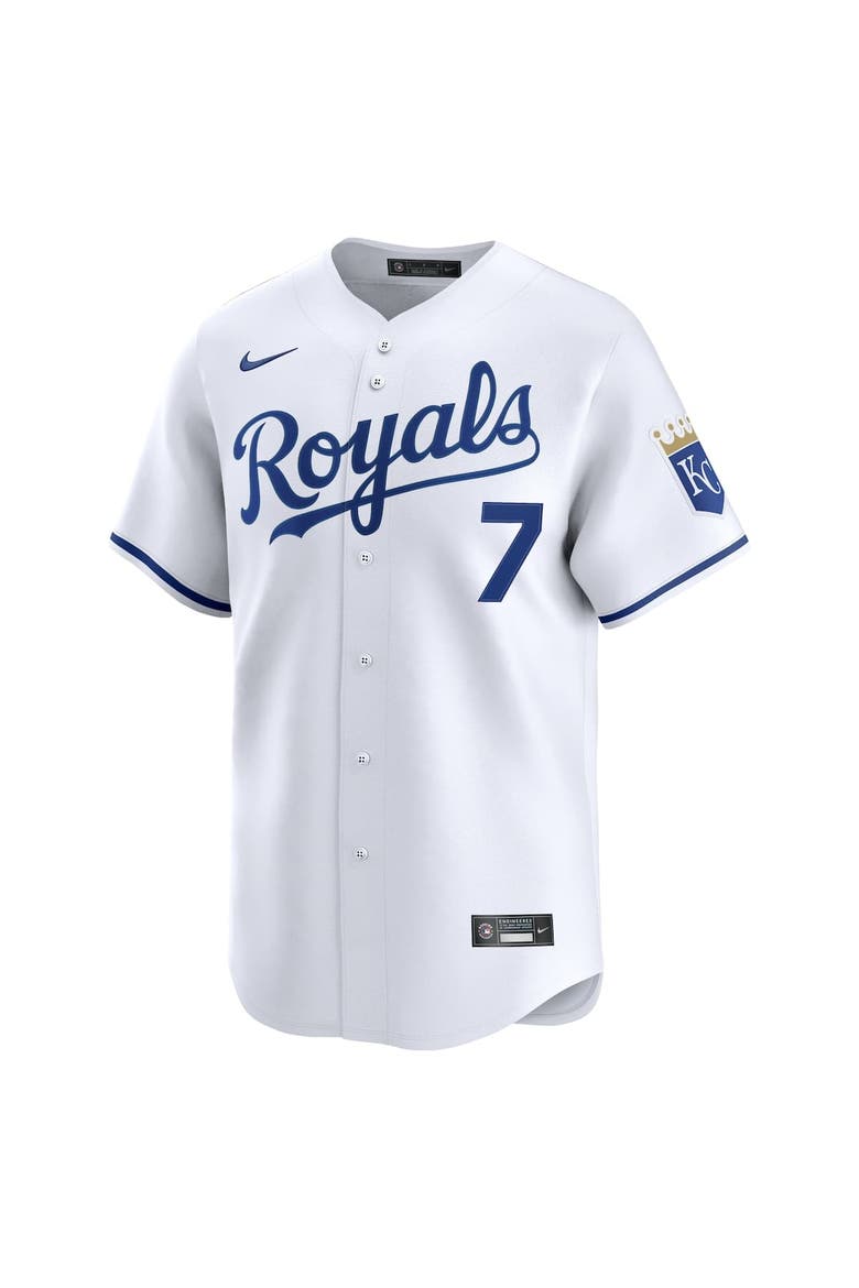 Men's Nike Bobby Witt Jr. White Kansas City Royals Home Limited Player Jersey, Alternate, color, White