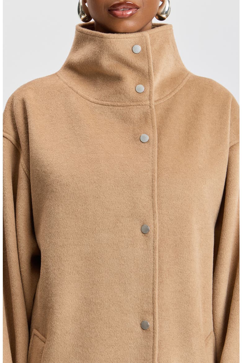 Cocoon Oversized Coat, Alternate, color, TOFFEE