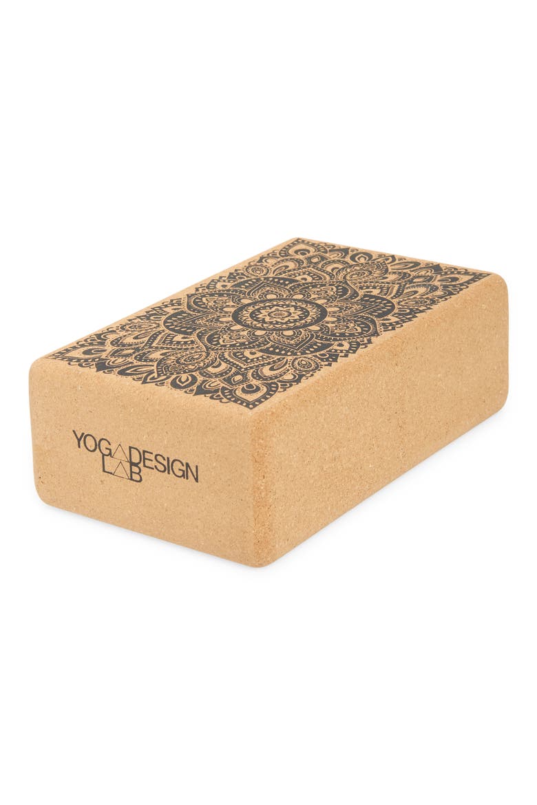 Cork Yoga Block, Main, color, MANDALA BLACK