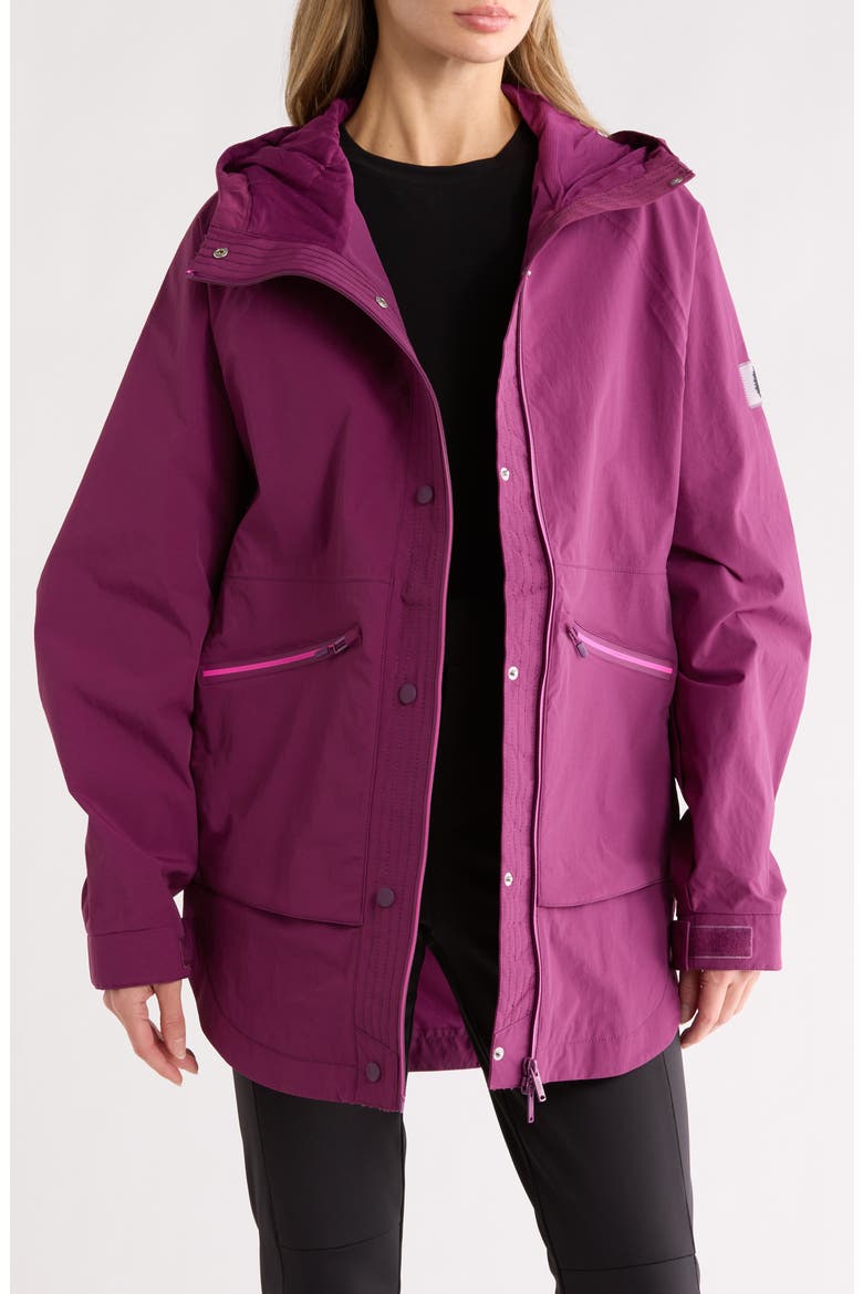 Singin' in the Rain Waterproof Jacket, Main, color, DEEP MULBERY