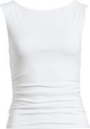 Open Edit Boat Neck Sleeveless Top