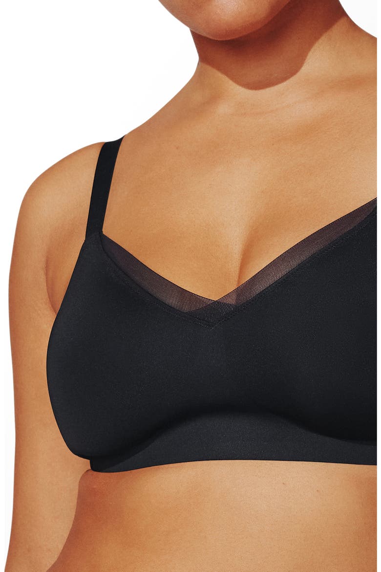 24/7® Classic Wireless Crossover Minimizer Bra, Alternate, color, BLACK