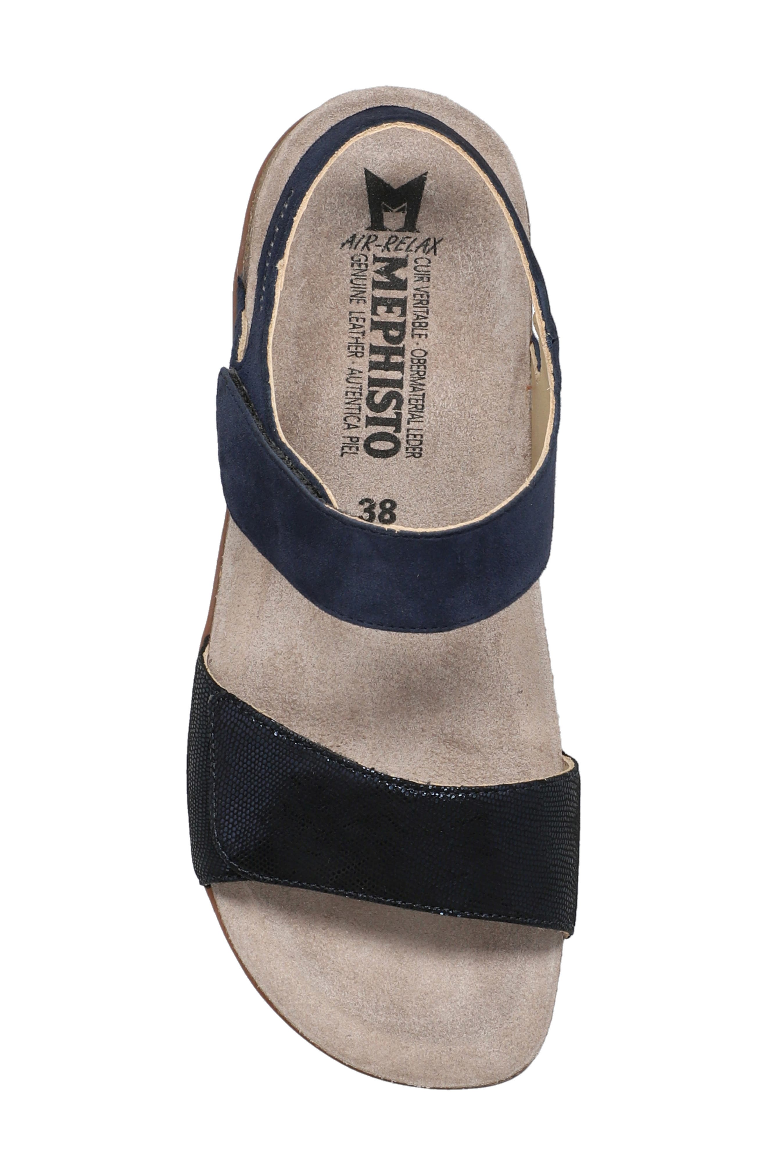 Mephisto Agave Sandal, Alternate, color, Midnight Blue