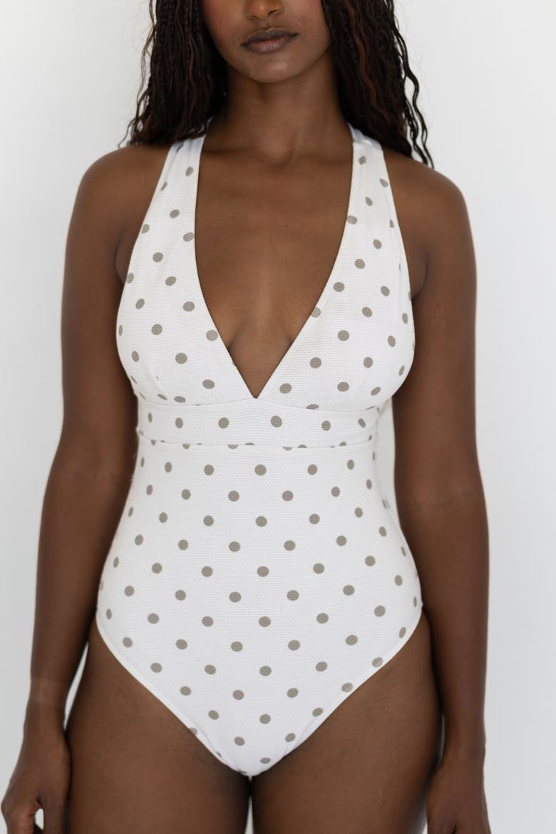 Eleanor One Piece Swimsuit, Main, color, White