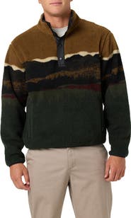 O'Neill Crestline High Pile Fleece Half Snap Pullover