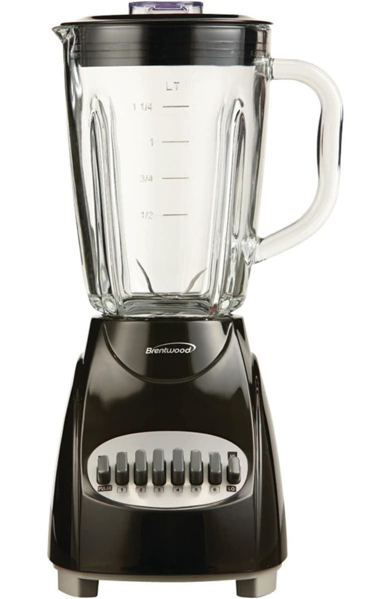 Brentwood 12 Speed Blender With Glass Jar, Main, color, Black