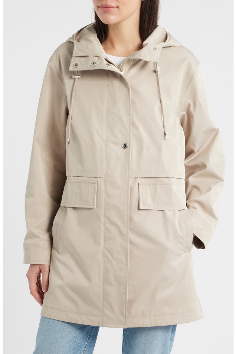Water Repellent Hooded Jacket, Alternate, color, BIRCH