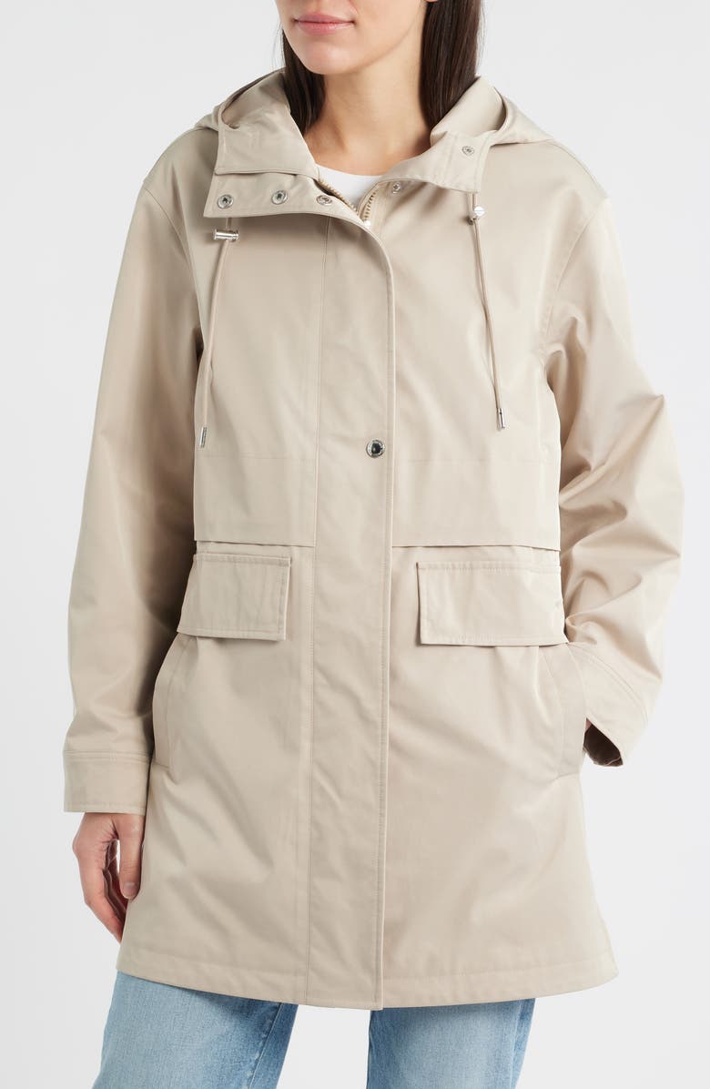 Sam Edelman Water Repellent Hooded Jacket, Alternate, color, 