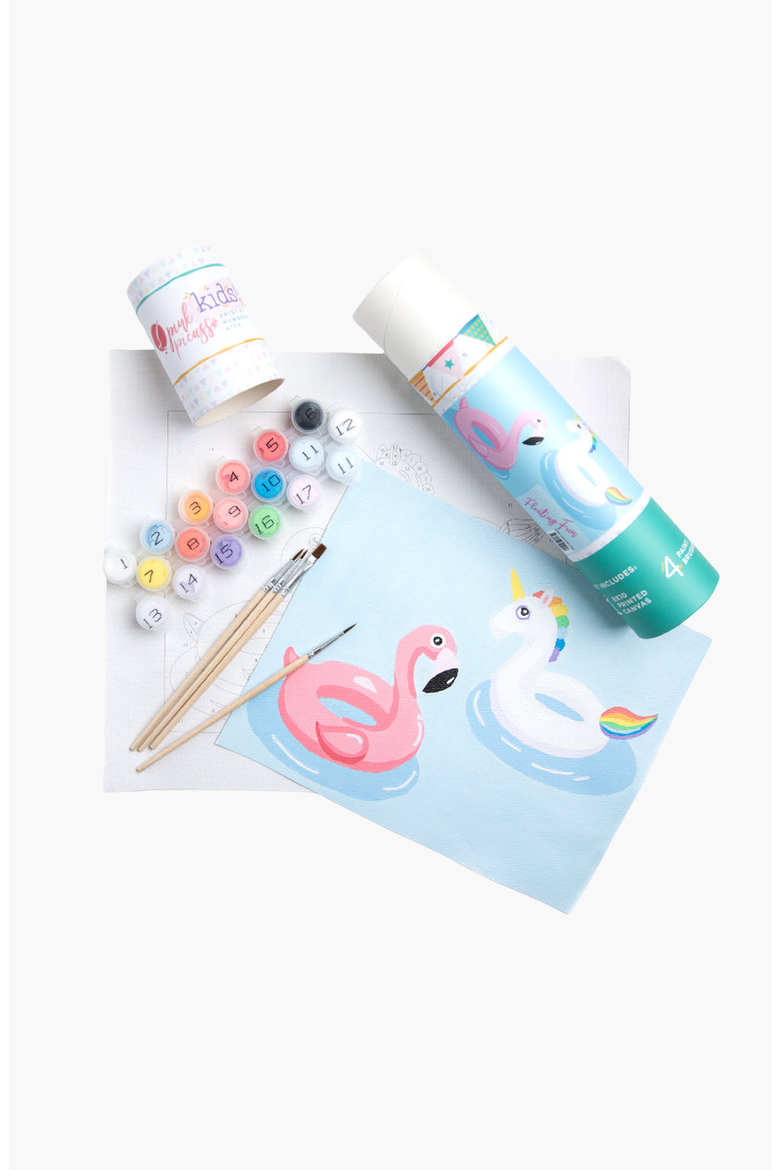 Floating Fun Paint-by-Numbers Kit, Alternate, color, Pink Flamingo