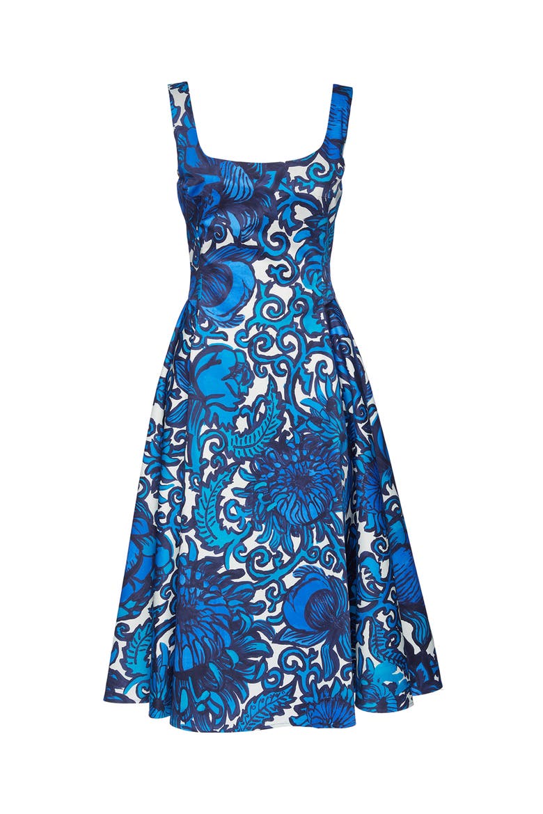 Sophia Dress Anemone Blue, Alternate, color, Anemone Blue