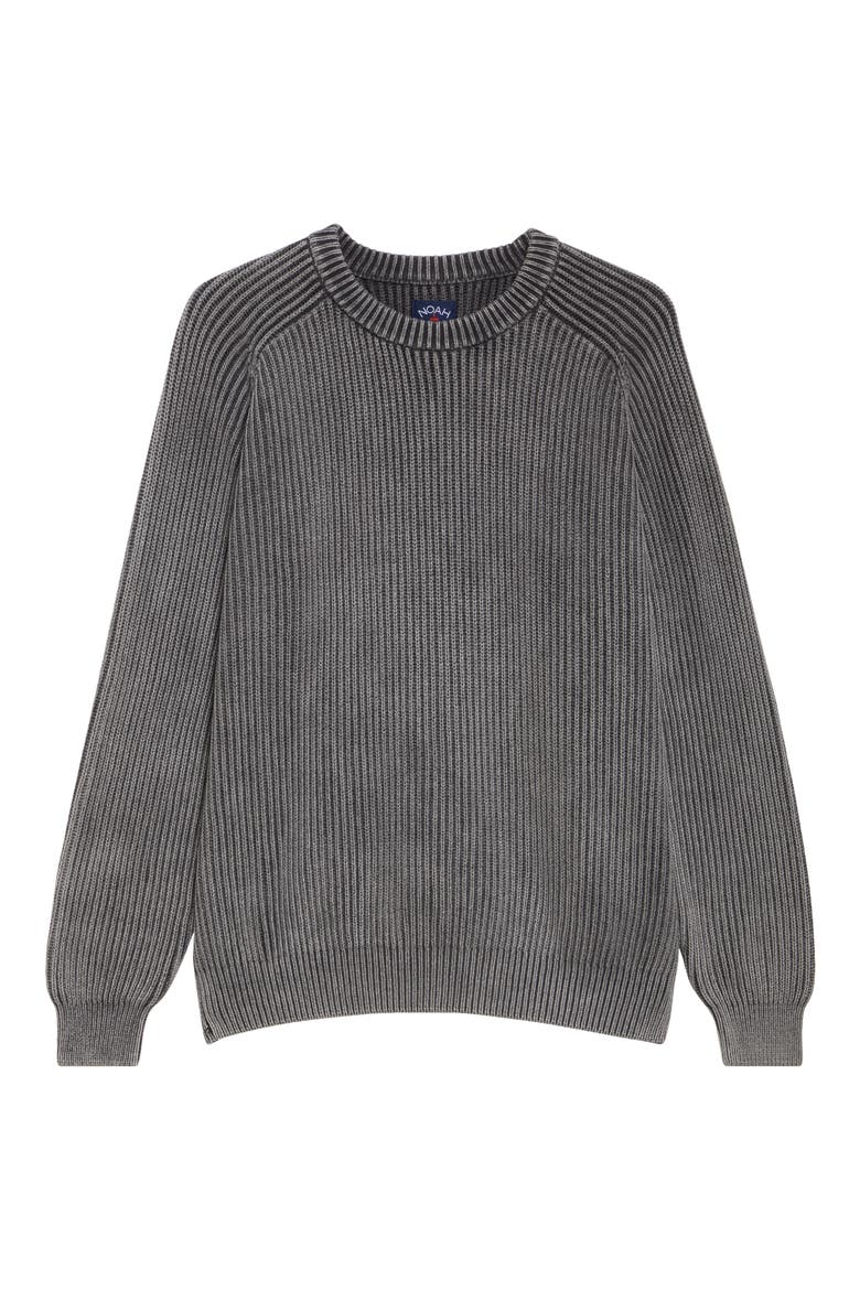 Summer Shaker Stitch Organic Cotton Sweater, Alternate, color, BLACK