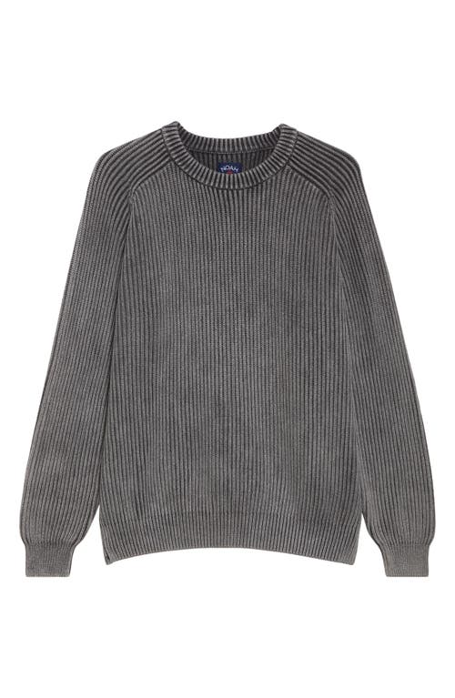 Noah Summer Shaker Stitch Organic Cotton Sweater In Black