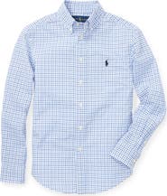 Polo Ralph Lauren Kids' Tattersall Cotton Button-Down Shirt
