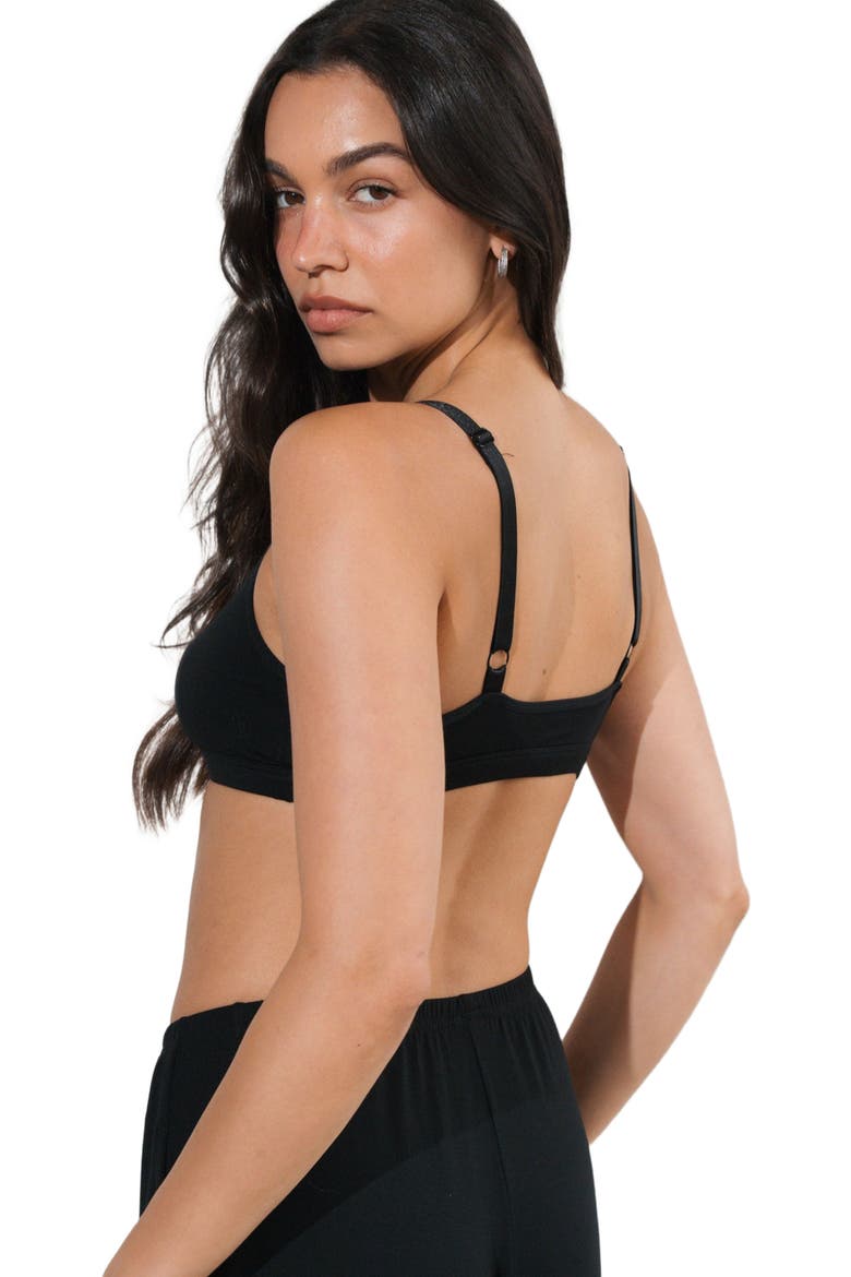 Vital Scoop Bralette, Alternate, color, Midnight