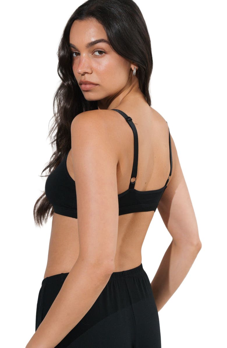 Vitality Vital Scoop Bralette, Alternate, color, Midnight