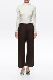BIMBA Y LOLA Straight-Leg Pleated Trousers