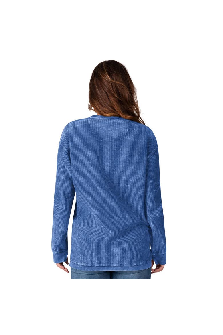 Women's G-III 4Her by Carl Banks Royal Texas Rangers Comfy Cord Pullover Sweatshirt, Alternate, color, Royal
