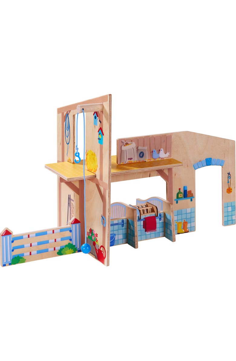 HABA Little Friends Riding Stable, Alternate, color, Multi