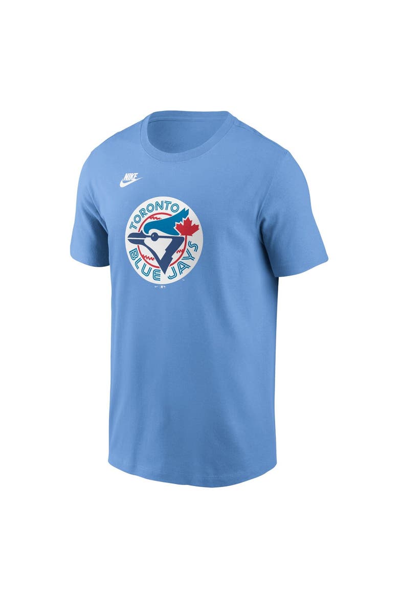 Men's Nike Powder Blue Toronto Blue Jays Cooperstown Collection Team Logo T-Shirt, Alternate, color, Powder Blue