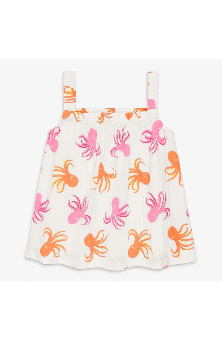 Primary Kids Cotton Gauze Tank In Pals, Main, color, Ivory Octopus