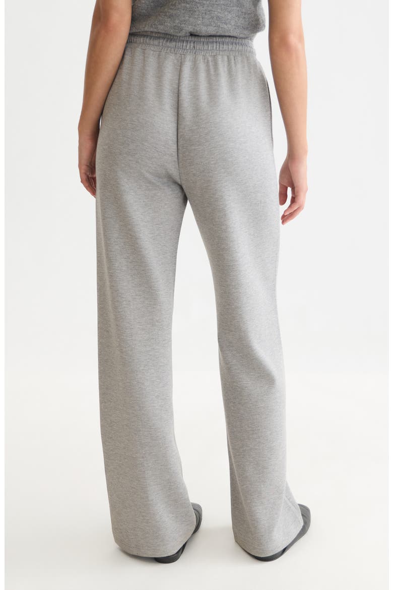 Stretch Wide Leg Sweatpants, Alternate, color, GREY MELANGE