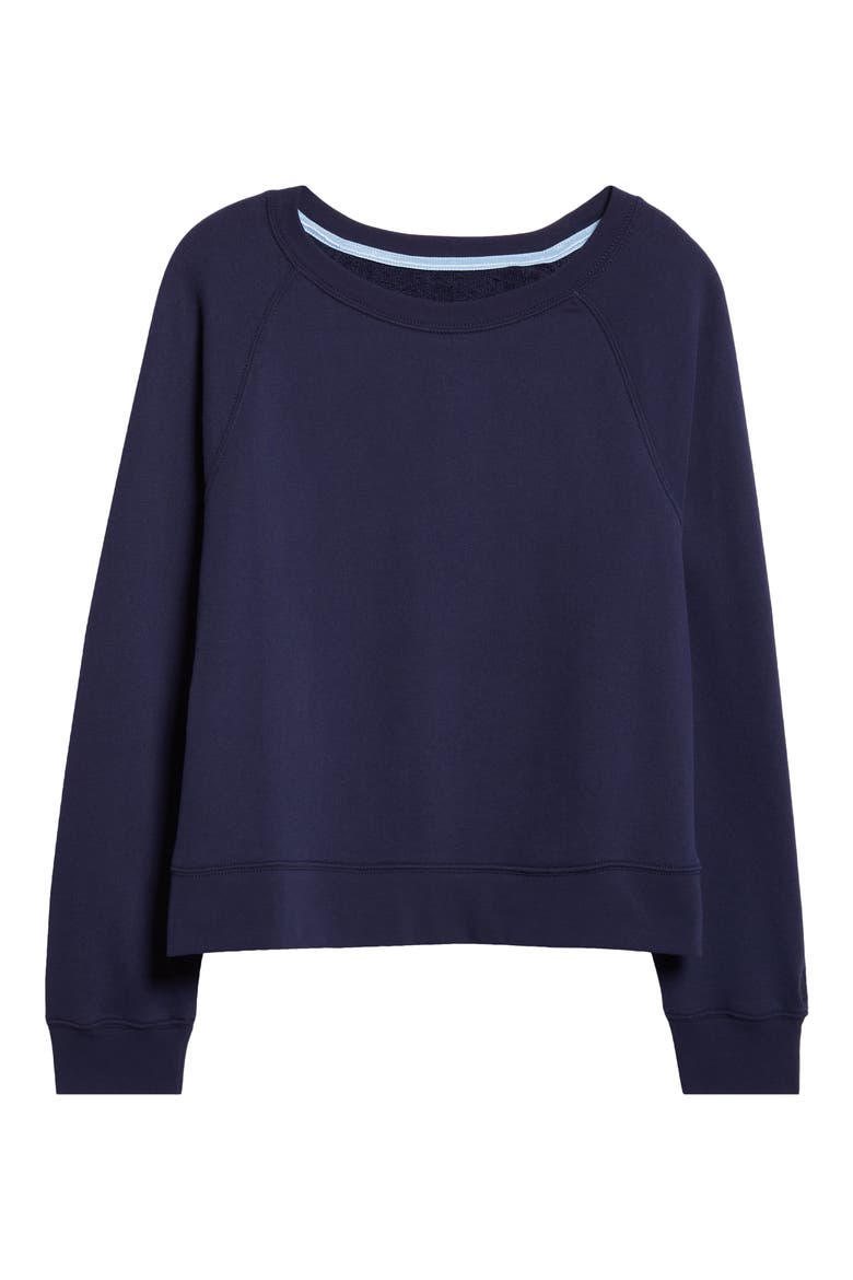 Marina Del Mar Cotton Sweatshirt, Alternate, color, COASTLINE