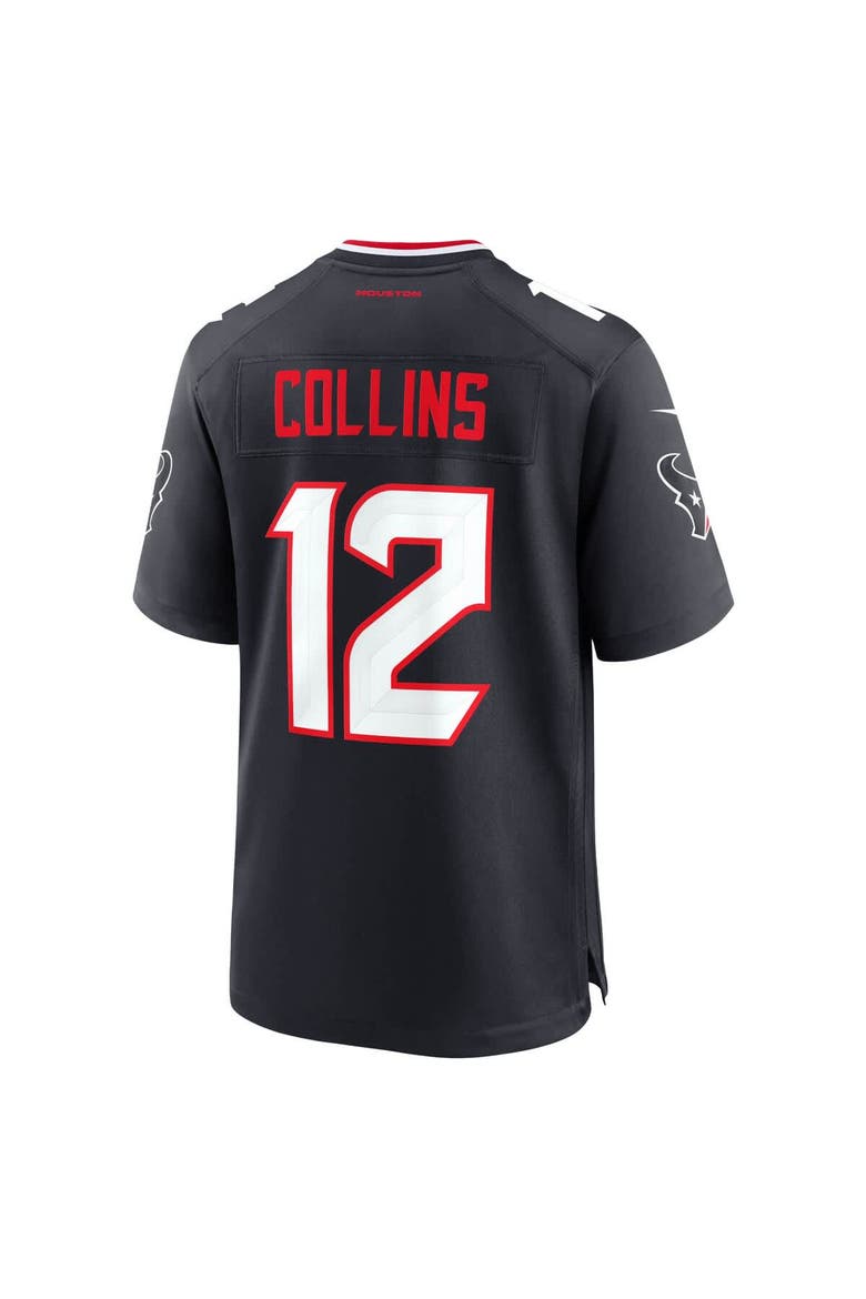 Men's Nike Nico Collins Navy Houston Texans Game Jersey, Alternate, color, Navy