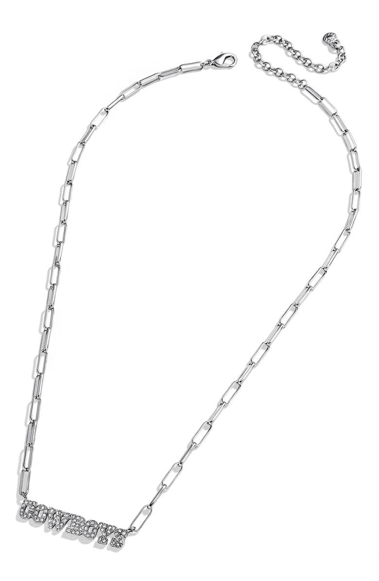 BaubleBar Women's Dallas Cowboys Paperclip Chain Necklace, Main, color, 