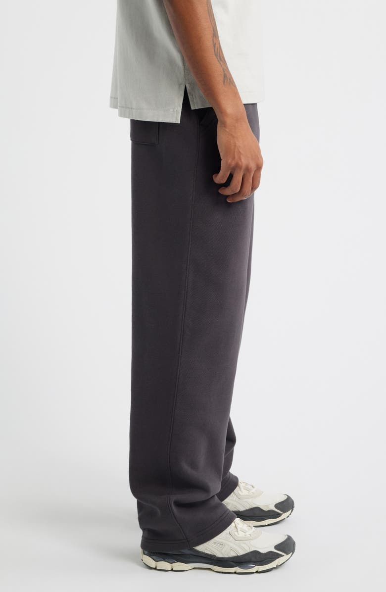 BP. Straight Leg Fleece Sweatpants, Alternate, color, Black Faded