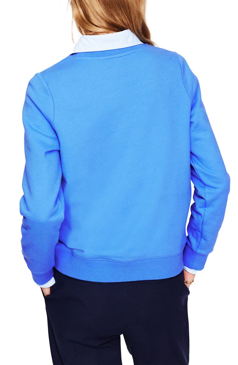 Boden Hannah Embroidered Cotton Graphic Sweatshirt, Alternate, color,