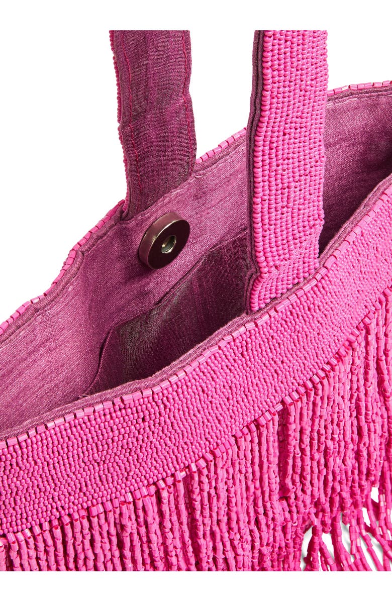 LK Bennett Estelle Beaded Clutch, Alternate, color, Pin-Magenta