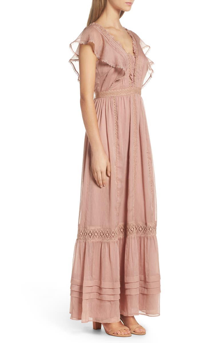 Adelyn Rae Lace Maxi Dress, Alternate, color, 