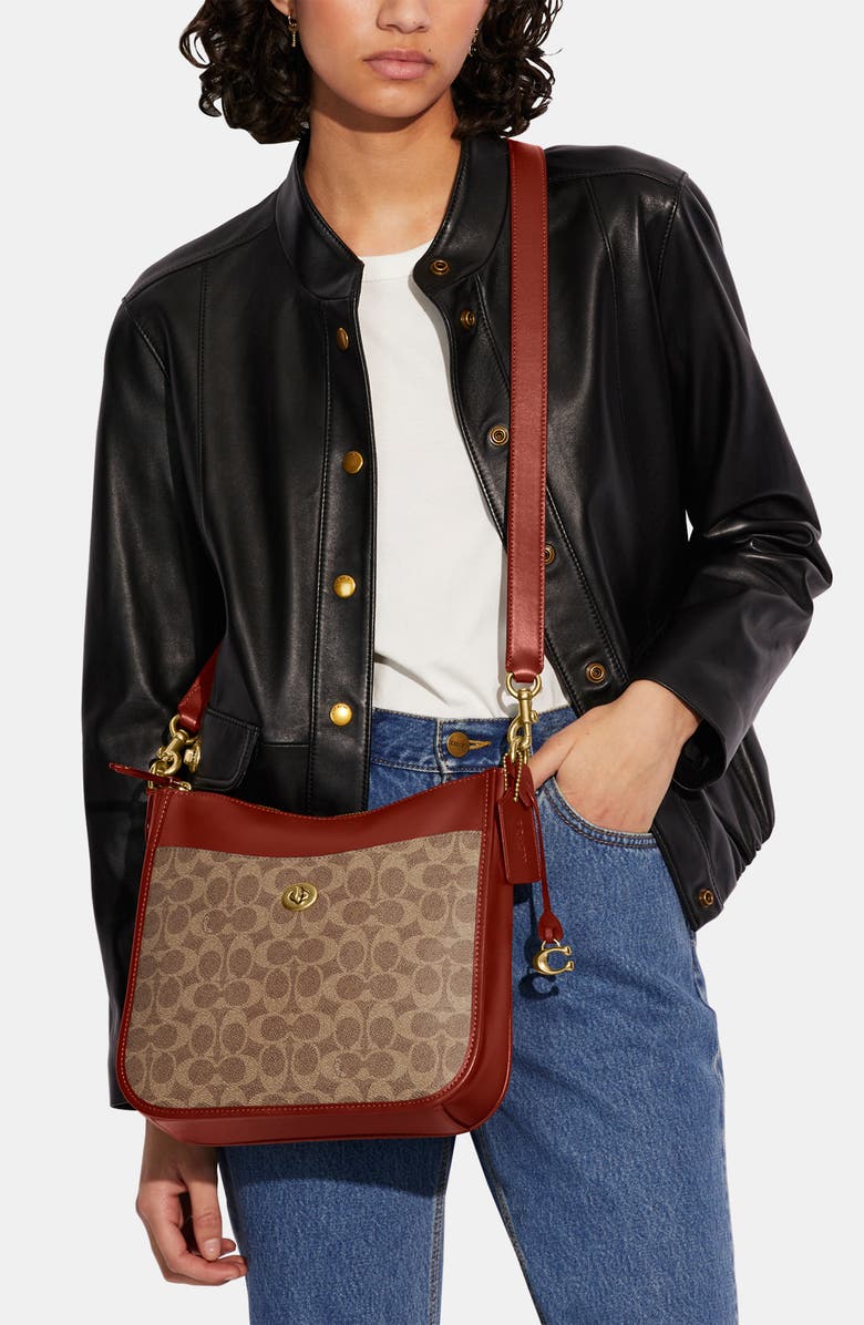 COACH Chaise Signature Coated Canvas Crossbody Bag, Alternate, color,