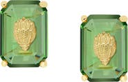 Kurt Geiger London Eagle's Head Emerald Cut Crystal Stud Earrings